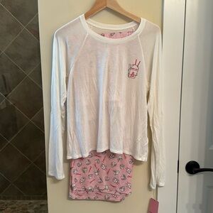 Shady Lady pajama set with Chinese food container and chop sticks design